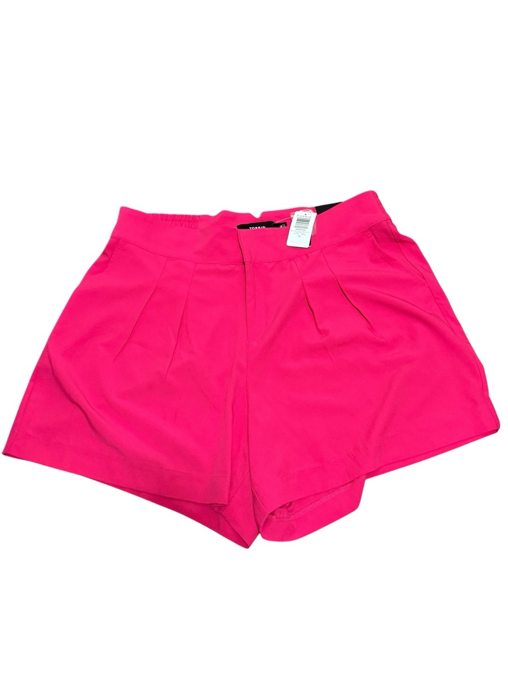 Torrid Hot Pink Pleated High Rise Shorts Size 16 NWT